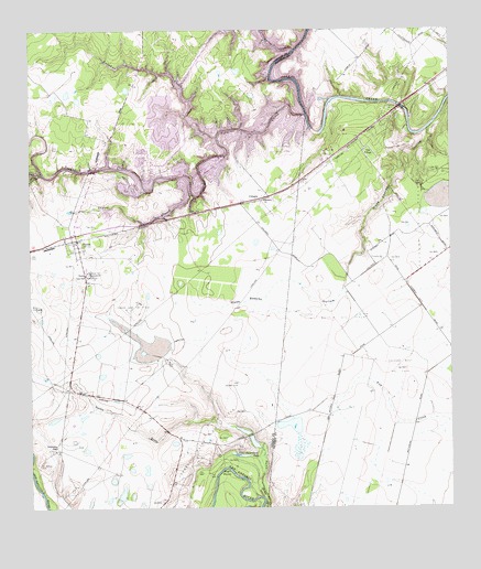 Fannin, TX USGS Topographic Map