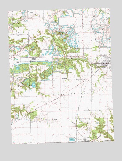 Farmington West, IL USGS Topographic Map