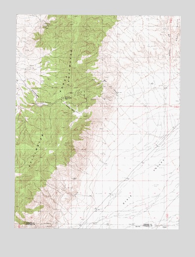 Fencemaker Pass, NV USGS Topographic Map