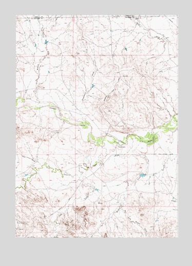 Fiddleback Ranch, WY USGS Topographic Map