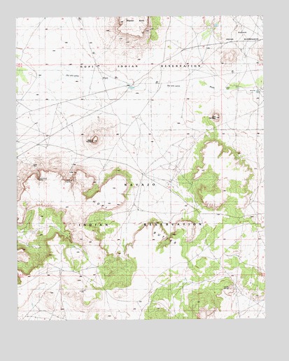 First Flat Mesa, AZ USGS Topographic Map