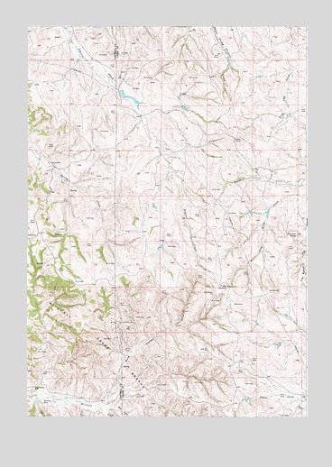 Flag Butte, WY USGS Topographic Map