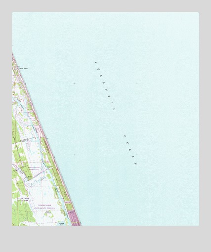 Flagler Beach East, FL USGS Topographic Map