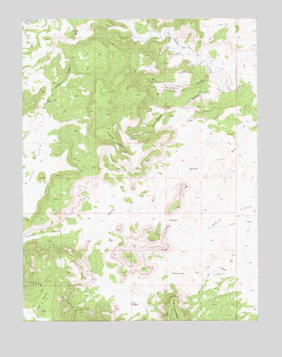 Flattop Mountain, UT USGS Topographic Map