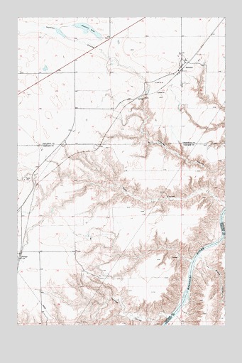 Floweree, MT USGS Topographic Map