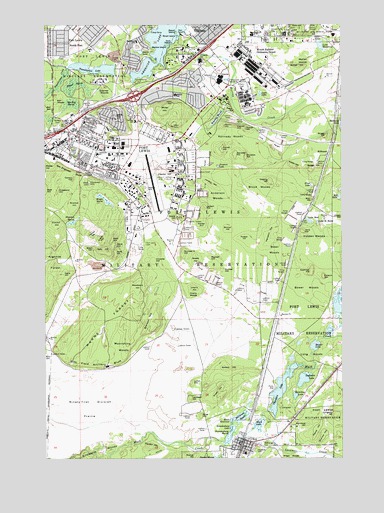 Fort Lewis, WA USGS Topographic Map