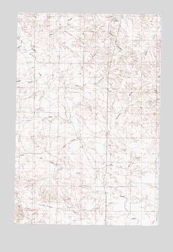 Fortyfour Coulee, MT USGS Topographic Map