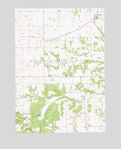 Fountain, MN USGS Topographic Map