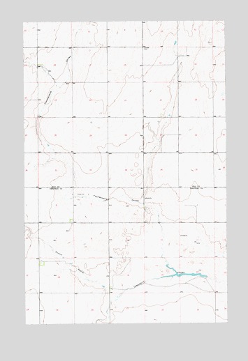 Fourteenmile Coulee SE, MT USGS Topographic Map