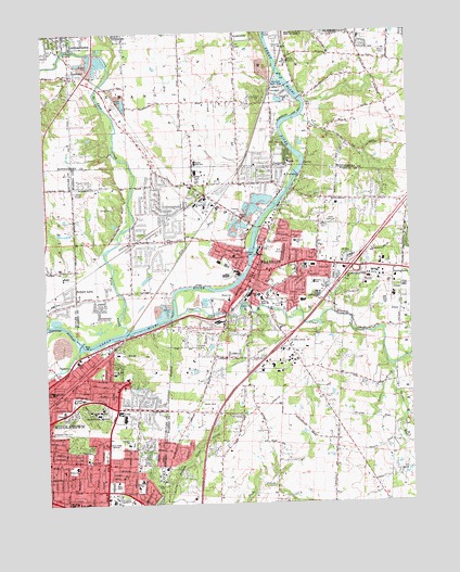 Franklin, OH USGS Topographic Map