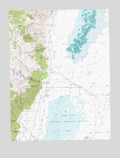 Franklin Lake SW, NV USGS Topographic Map