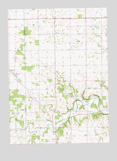 Frankville, IA USGS Topographic Map