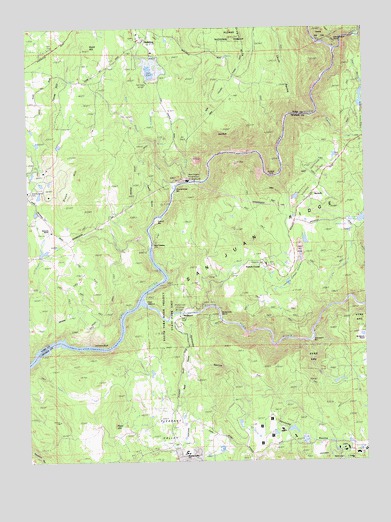 French Corral, CA USGS Topographic Map
