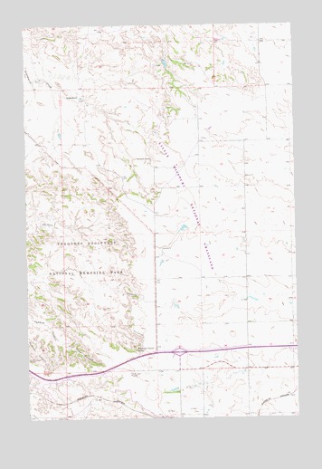 Fryburg NE, ND USGS Topographic Map