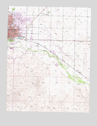 Garden City East, KS USGS Topographic Map