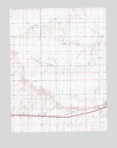 Genoa West, CO USGS Topographic Map