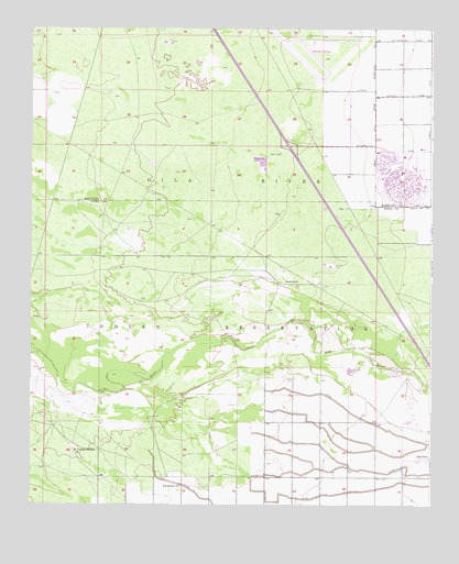 Gila Butte NW, AZ USGS Topographic Map