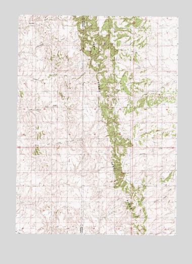 Gillam Draw East, WY USGS Topographic Map