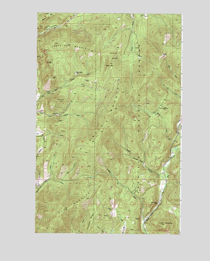 Gillette Mountain, WA USGS Topographic Map