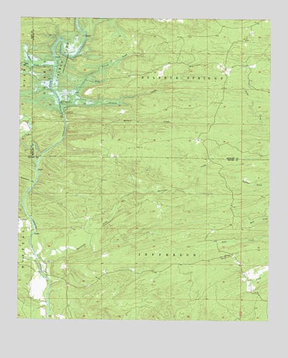 Gillham Dam, AR USGS Topographic Map