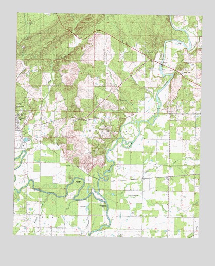 Golden, OK USGS Topographic Map