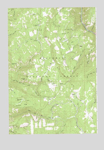 Goodwin Meadows, ID USGS Topographic Map