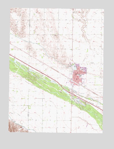 Gothenburg, NE USGS Topographic Map