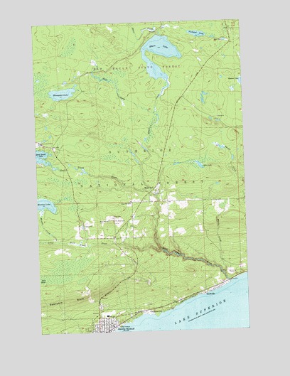 Grand Marais, MN USGS Topographic Map