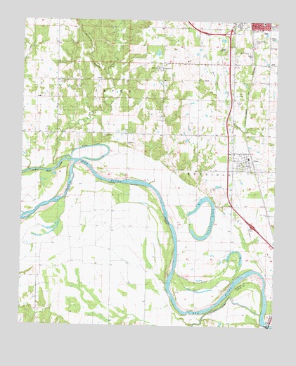 Grant, OK USGS Topographic Map
