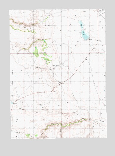 Grasmere Reservoir, ID USGS Topographic Map