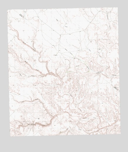 Candilla Canyon West, TX USGS Topographic Map