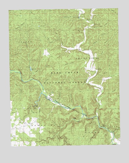 Greer, MO USGS Topographic Map