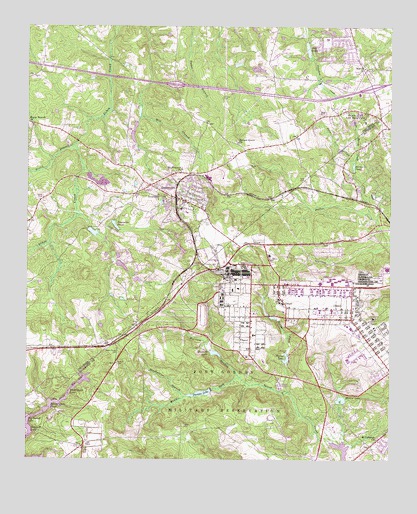 Grovetown, GA USGS Topographic Map