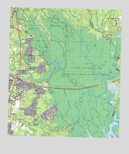 Haaswood, LA USGS Topographic Map