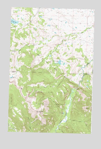 Half Dome Crag, MT USGS Topographic Map