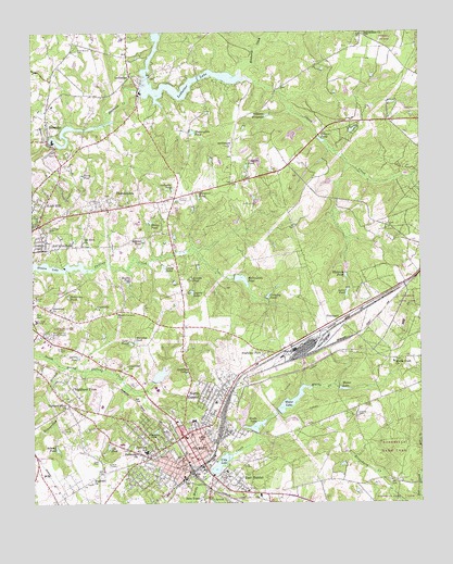 Hamlet, NC USGS Topographic Map