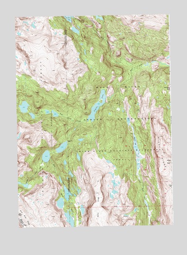 Alpine Lake, WY USGS Topographic Map