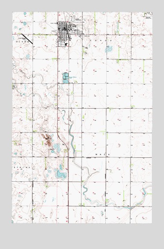 Cando, ND USGS Topographic Map