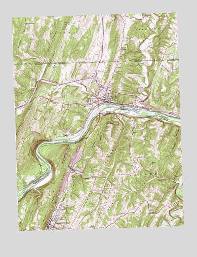 Hancock, MD USGS Topographic Map