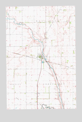 Hannaford, ND USGS Topographic Map