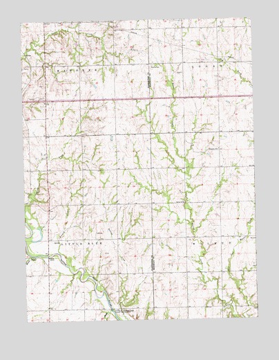 Hanover SE, KS USGS Topographic Map