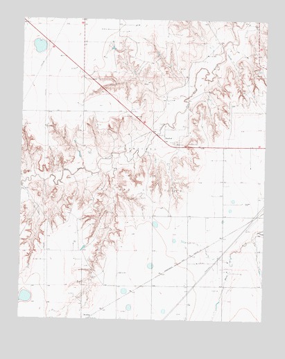 Hansford, TX USGS Topographic Map