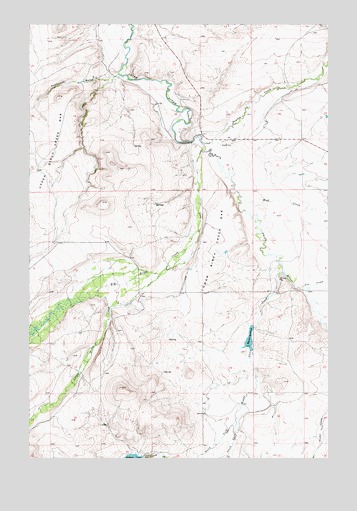 Hanson Reservoir, MT USGS Topographic Map