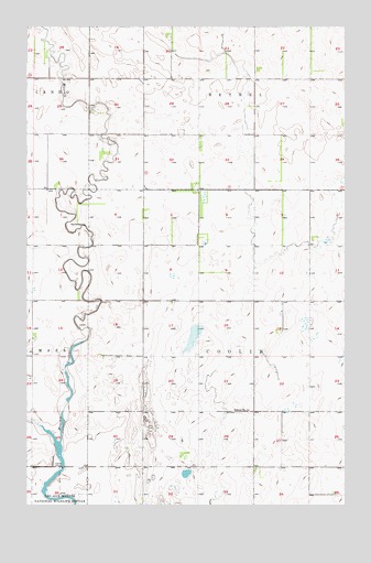 Cando NE, ND USGS Topographic Map