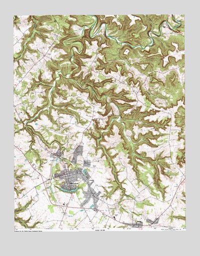 Hardinsburg, KY USGS Topographic Map