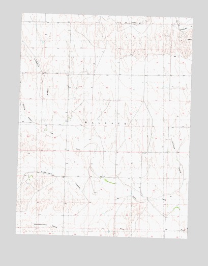 Harris Draw East, KS USGS Topographic Map