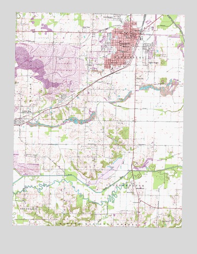 Harrisburg, IL USGS Topographic Map