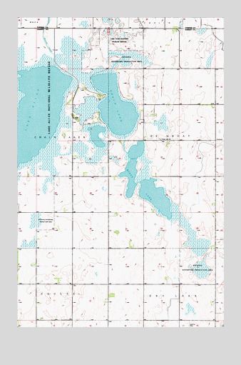 Cando SE, ND USGS Topographic Map