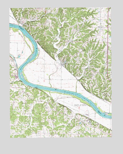 Hartsburg, MO USGS Topographic Map