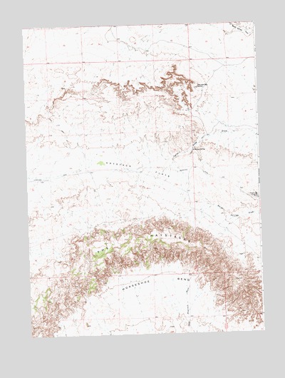 Haystack Flats, WY USGS Topographic Map